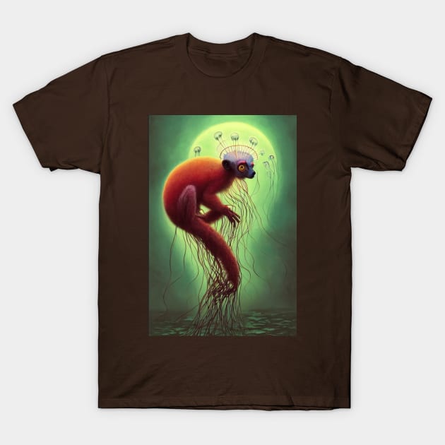 Lemur jellyfish T-Shirt by Bertoni_Lee